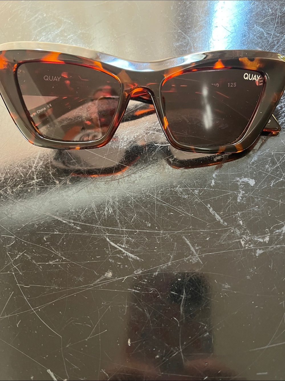 Quay Australia Tortoise Shell Polarized cat eye on the radio style